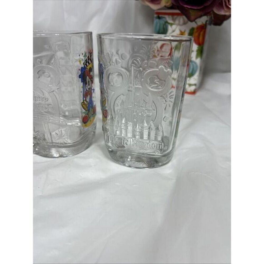 Walt Disney World 2000 McDonald's Celebration Mickey Mouse 3 Square Glasses. - Picture 8 of 13